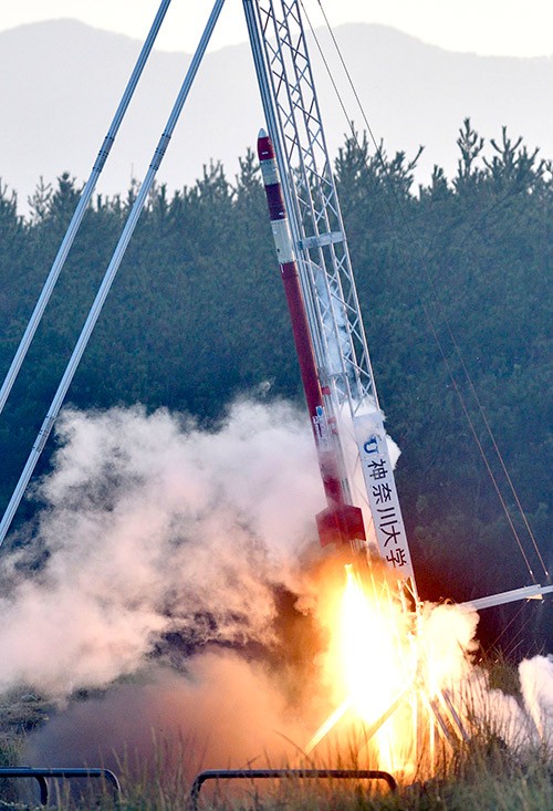 2021年9月19日のロケット打ち上げの瞬間(写真提供/道浦直人氏)